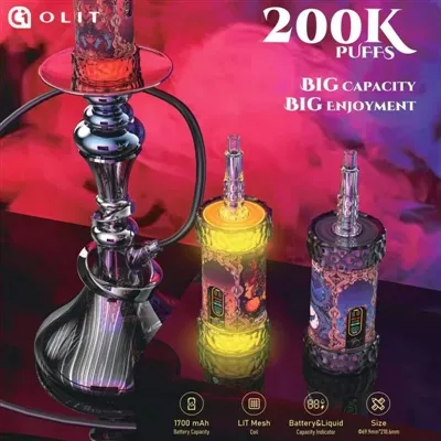 OLIT Hookalit Mega 200K: מערכת פלט יציבה לנרגילות אלקטרוניות בעלות קיבולת- גדולה במיוחד