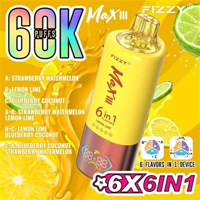 Fizzy Max III 60000 טעם משולש