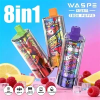 Waspe Crystal 8 ב-1 180K Puffs