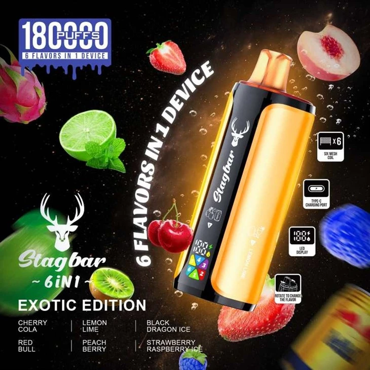 StagBar 6in1 180K Puff high quality