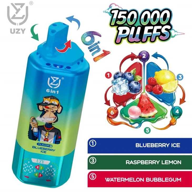 UZY 6 ב-1 150000 Puffs Vape